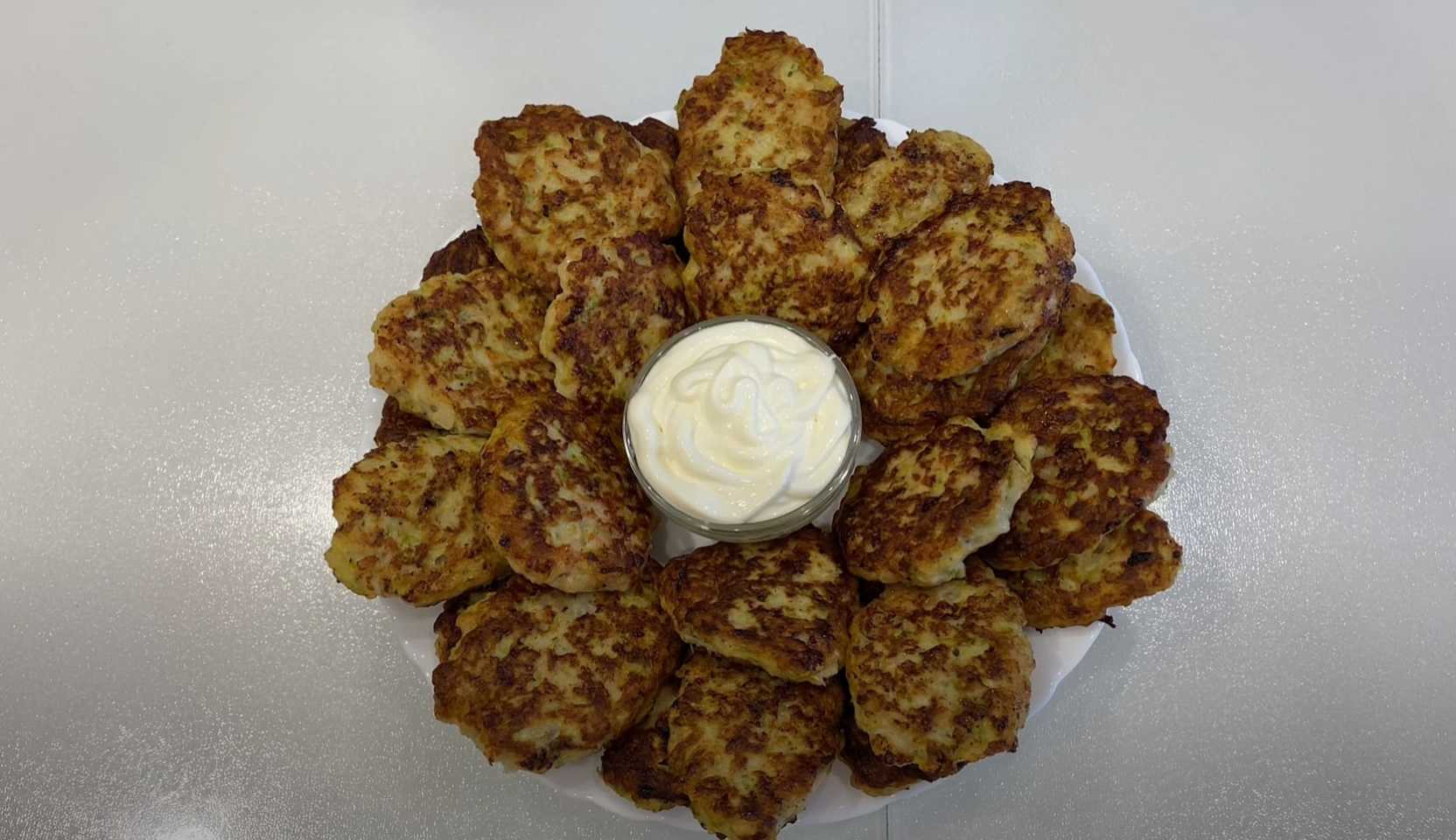 Image du plat : Crêpes au poulet et aux courgettes