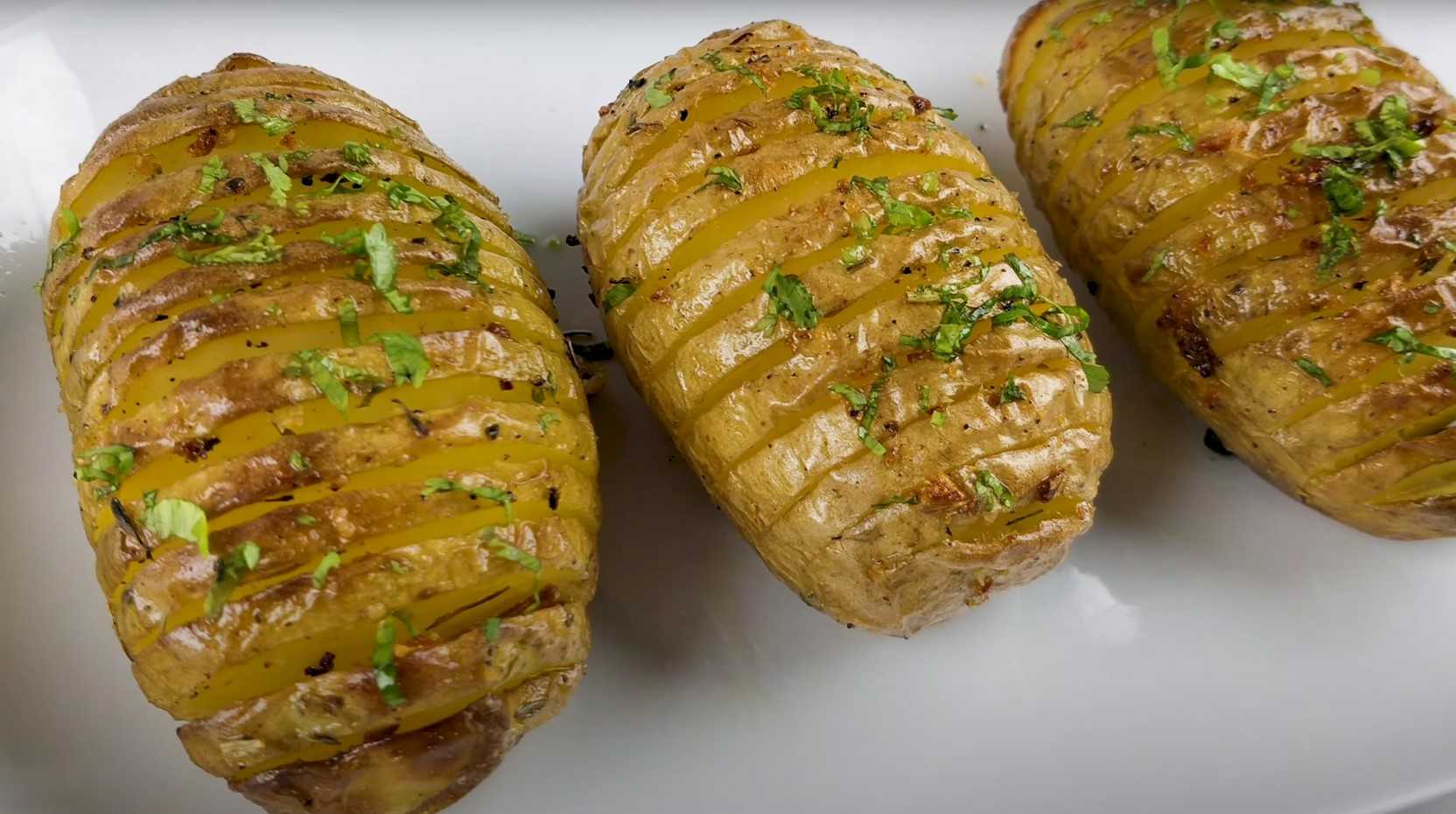 Image du plat : Pommes de terre Hasselback au four