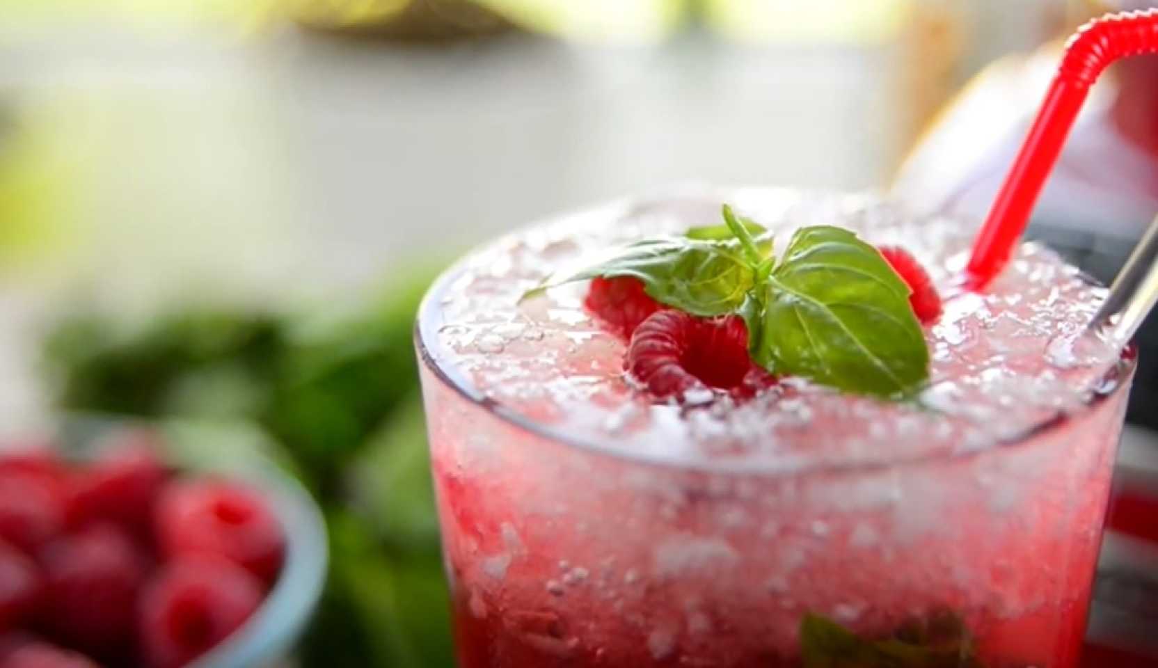 Image du plat : Mojito à la framboise et au basilic