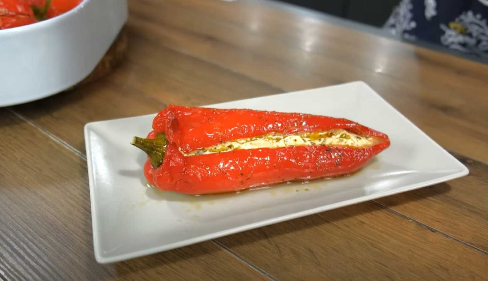 Image du plat : Poivrons rouges farcis au fromage feta