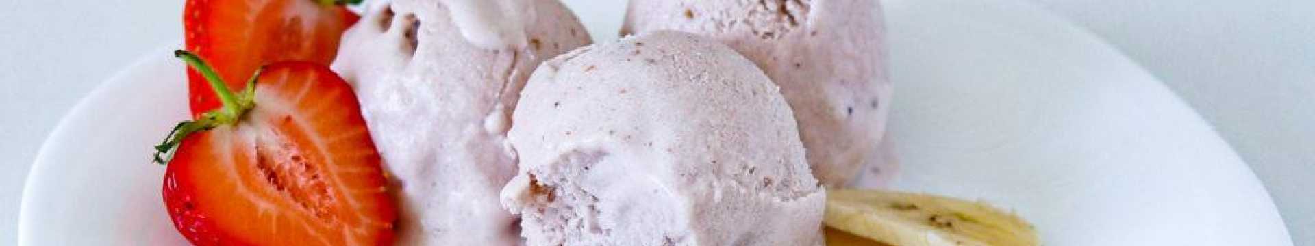 Le goût de l'été - glace à la fraise