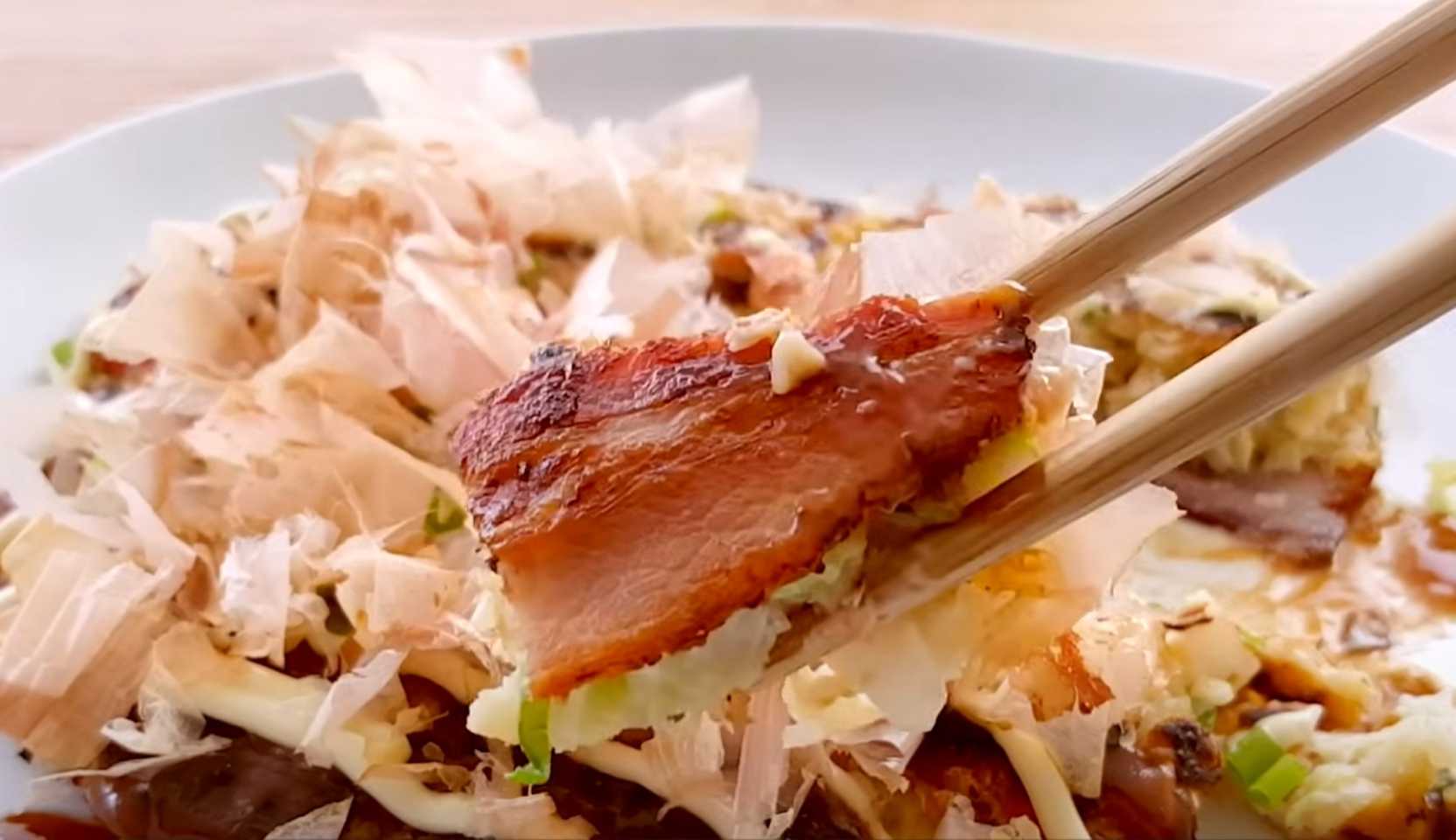 Image du plat : Okonomiyaki de crêpe au chou