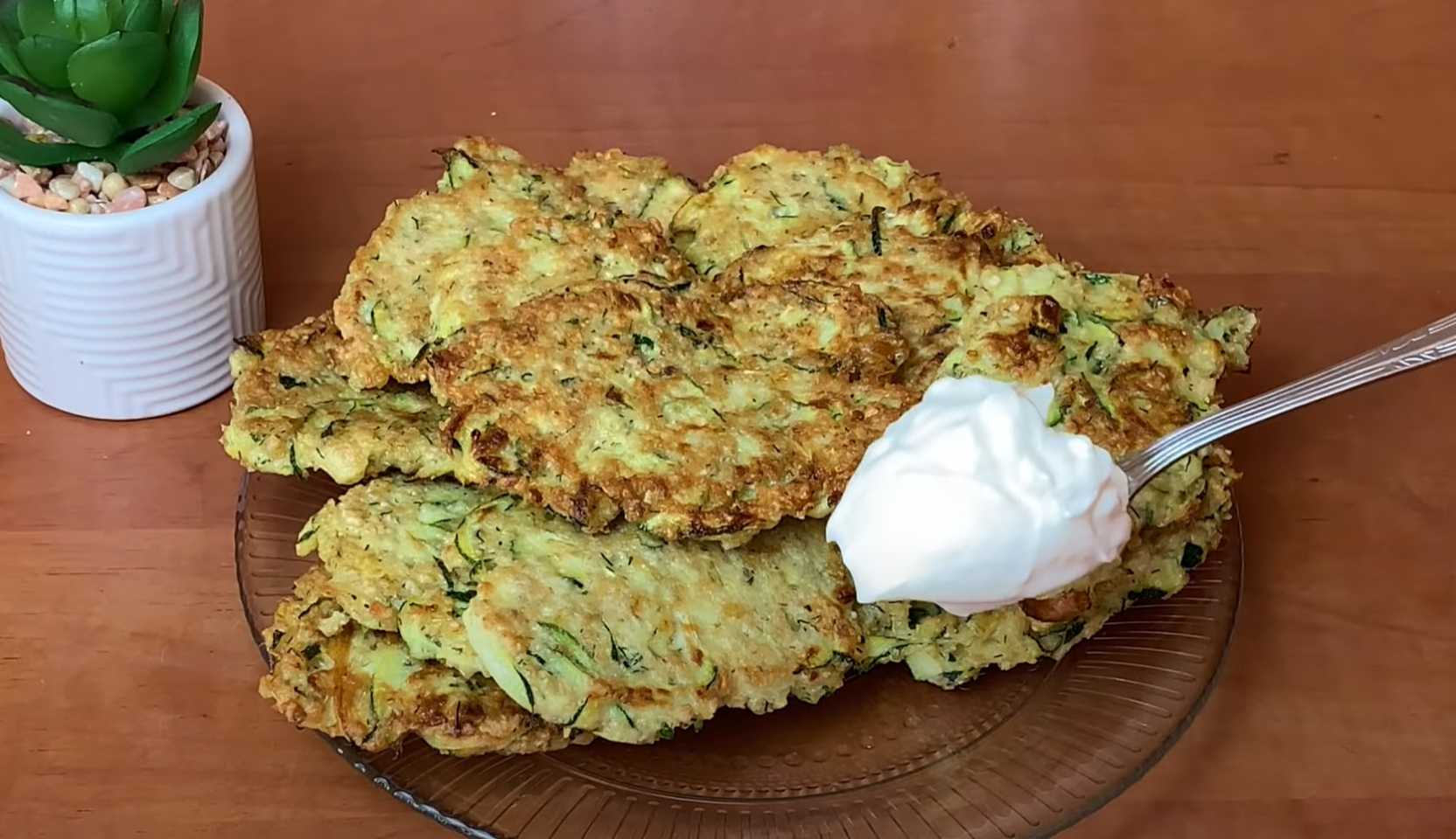 Image du plat : Crêpes aux courgettes et à l'avoine
