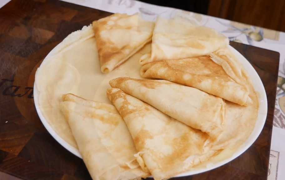 Recette : Crêpes sans sucre au lait