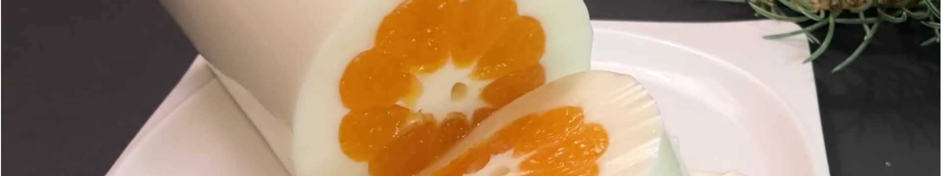 Dessert lacté aux mandarines