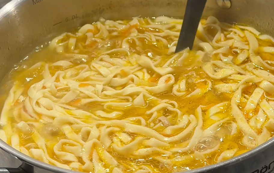 Recette : Soupe de nouilles au poulet