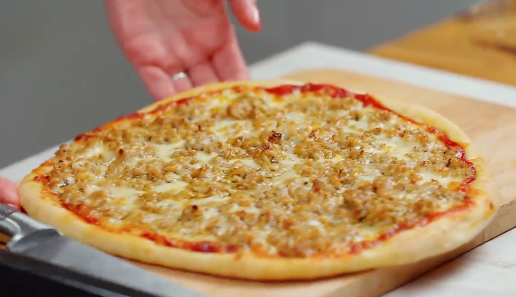 Image du plat : Pizza à la viande hachée au four