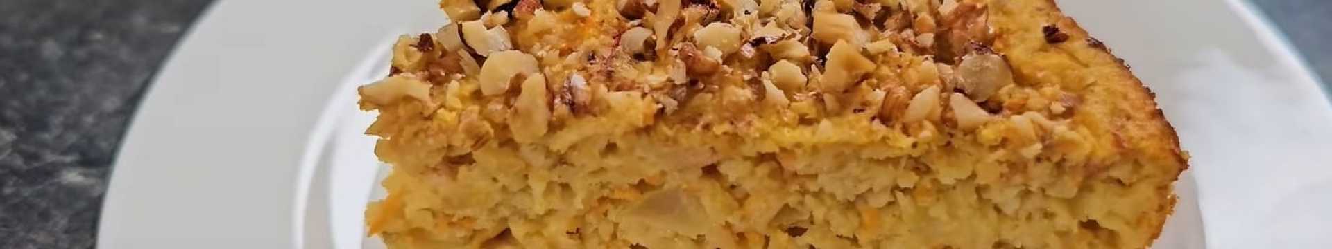 Tarte aux pommes et aux carottes sans farine