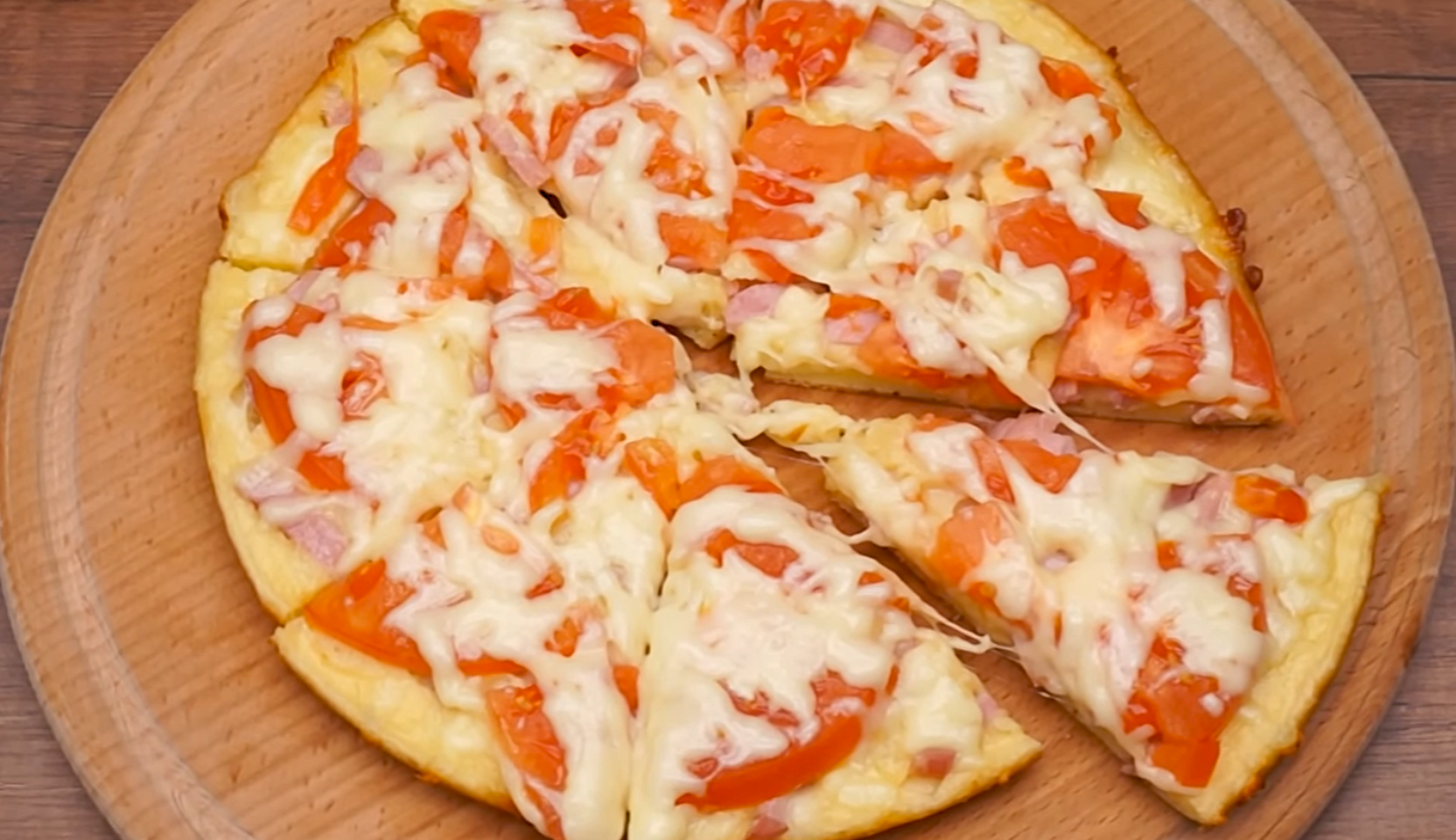Image du plat : Pizza sans levure cuite à la poêle