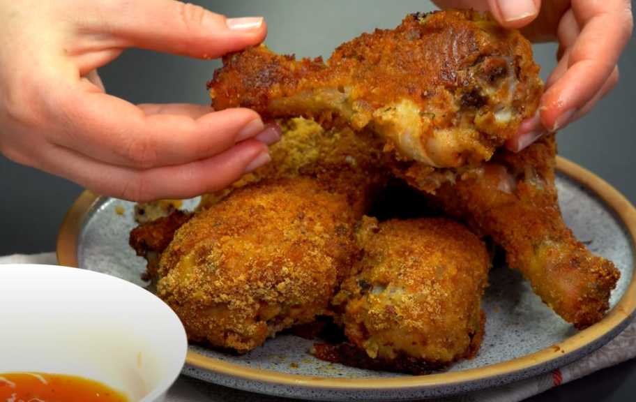 Recette : Cuisses de poulet croustillantes cuites au four