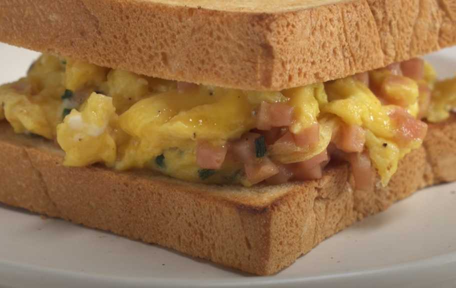 Recette : Sandwich jambon-œuf