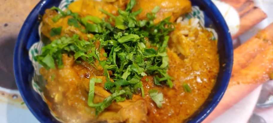Recette : Poulet au curry à la poêle