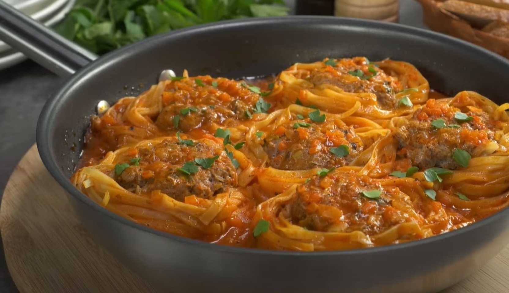 Image du plat : Nids de tagliatelles à la viande hachée