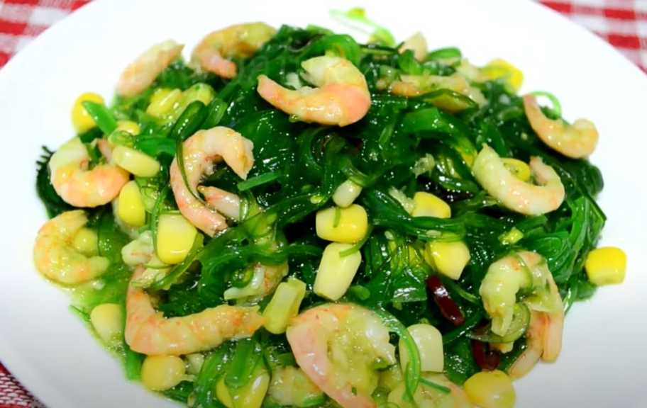 Recette : Salade Chuka aux crevettes