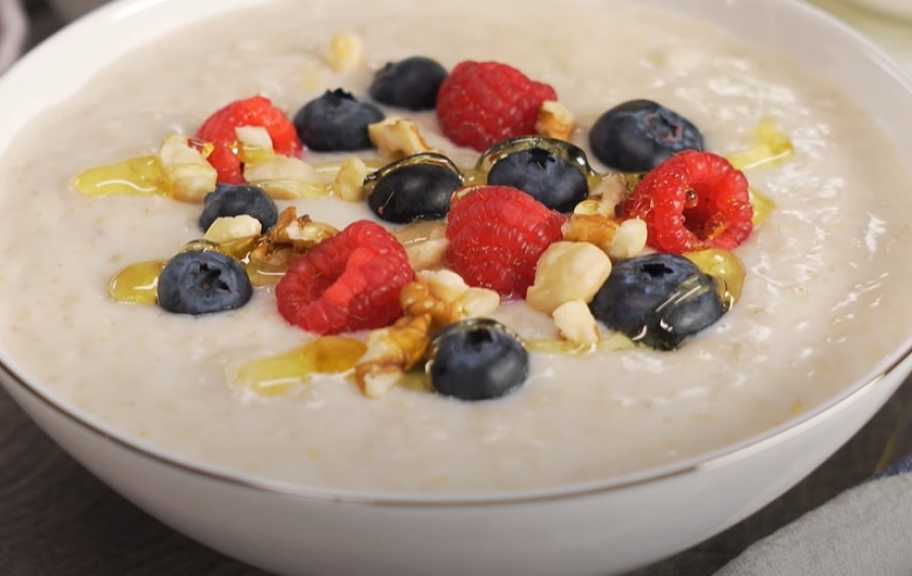 Recette : Porridge d'avoine au lait