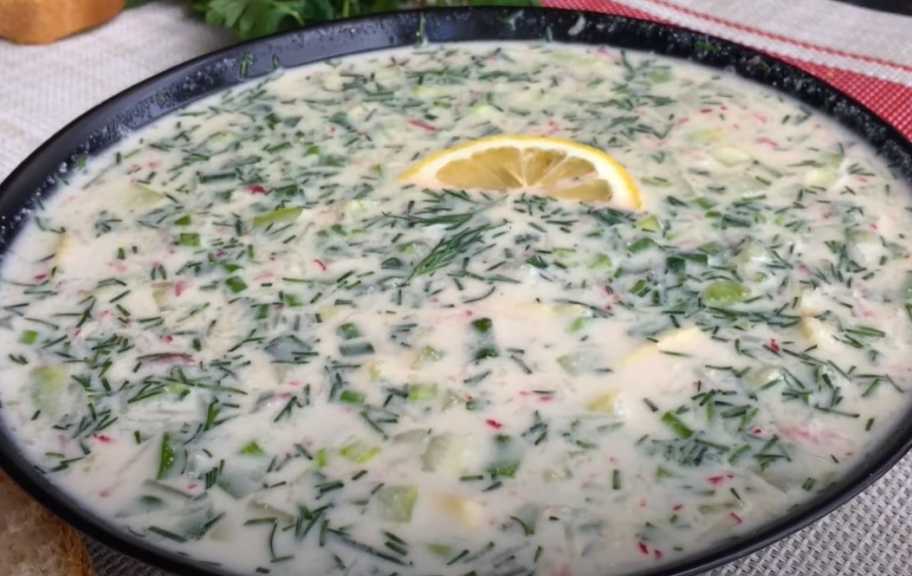 Recette : Okroshka sans viande