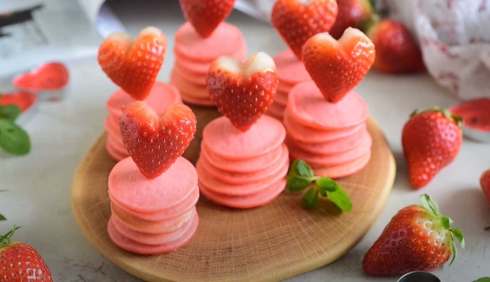 Image du plat : Crêpes aux fraises