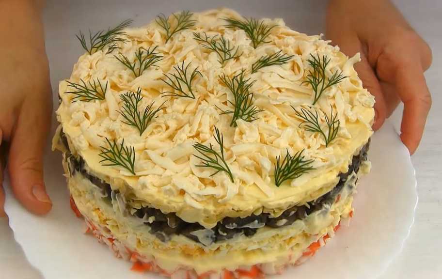 Recette : Salade de crabe aux champignons