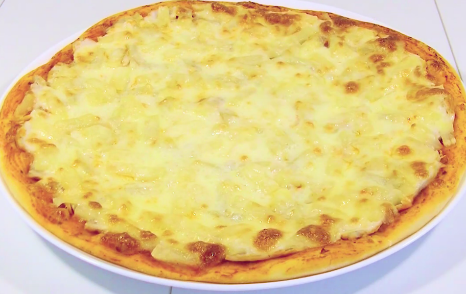 Recette : Pizza à l'ananas et au poulet
