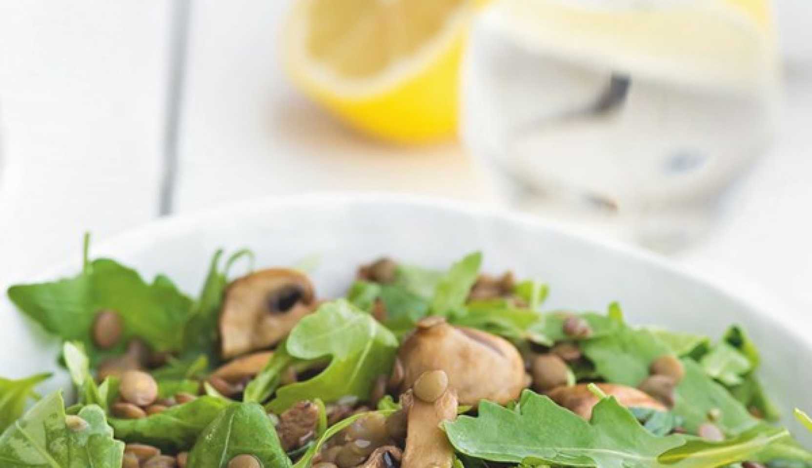 Image du plat : Salade de lentilles et de champignons