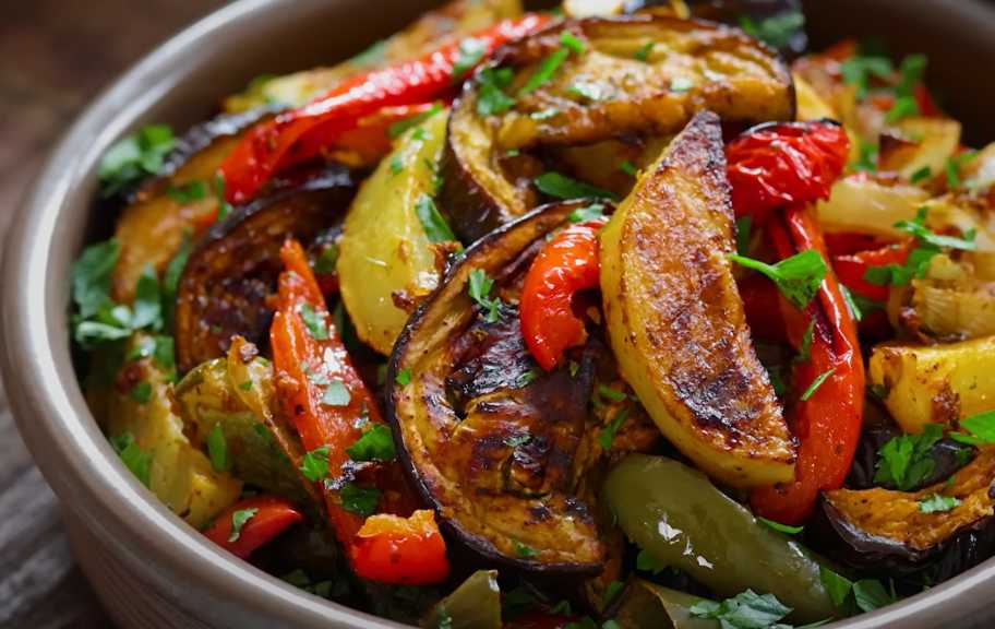 Recette : Légumes rôtis à la sauce tomate épicée