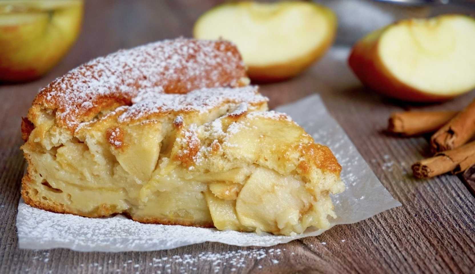 Image du plat : Tarte aux pommes moelleuse et juteuse