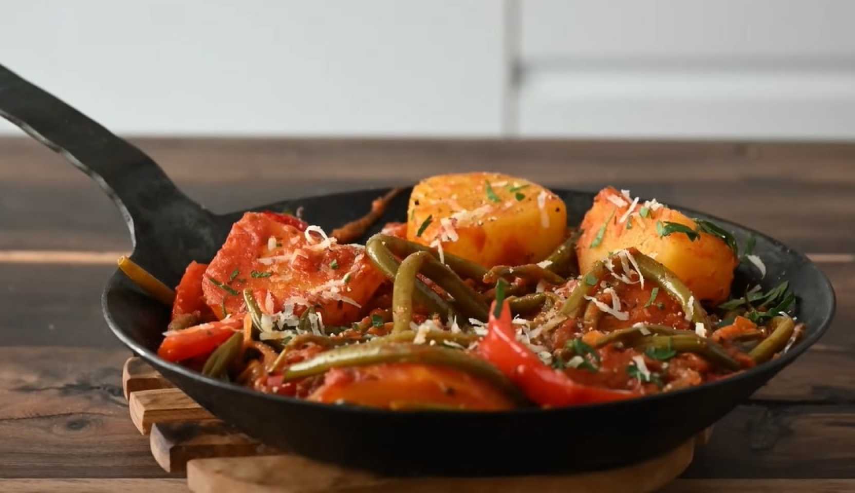 Image du plat : Haricots verts aux pommes de terre