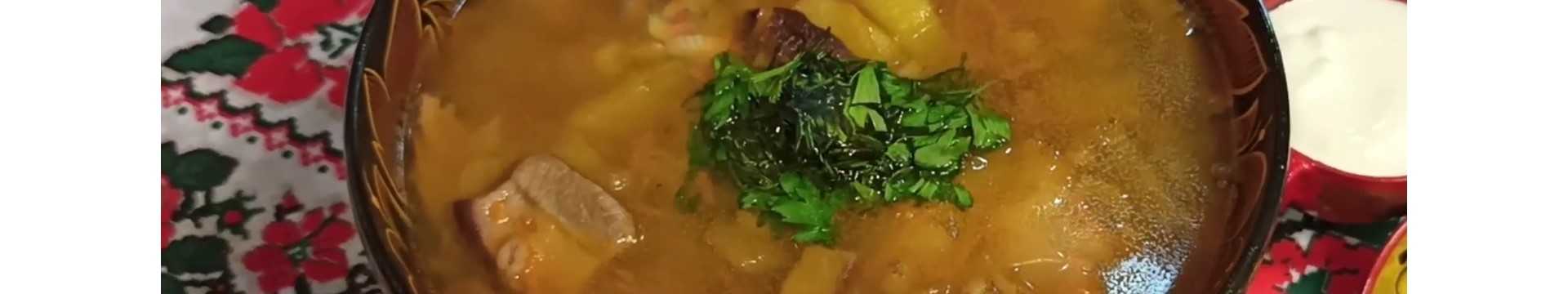 Soupe classique aux cèpes séchés