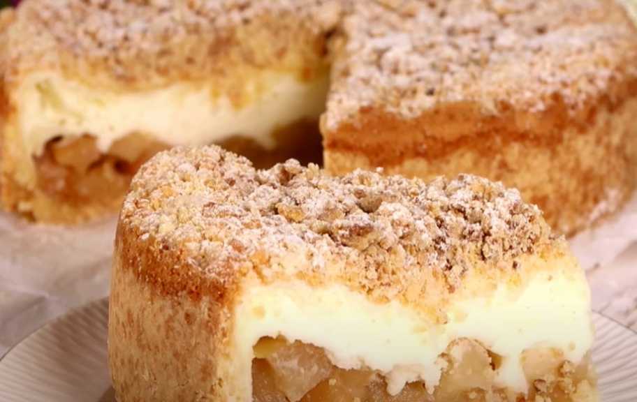 Recette : Tarte aux pommes et crème soufflée