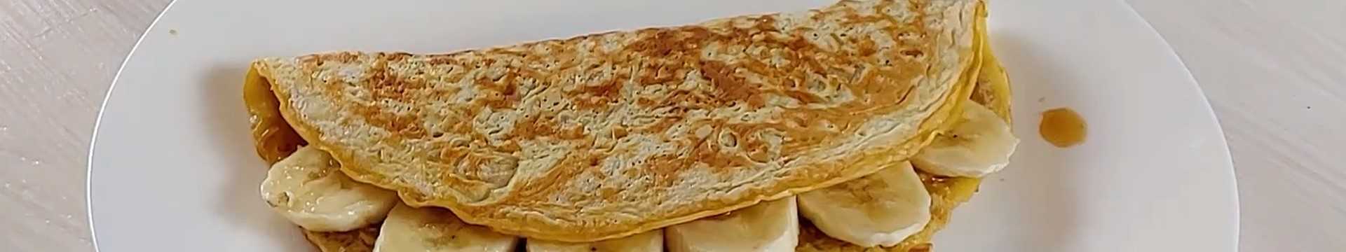 Crêpe à l'avoine avec banane