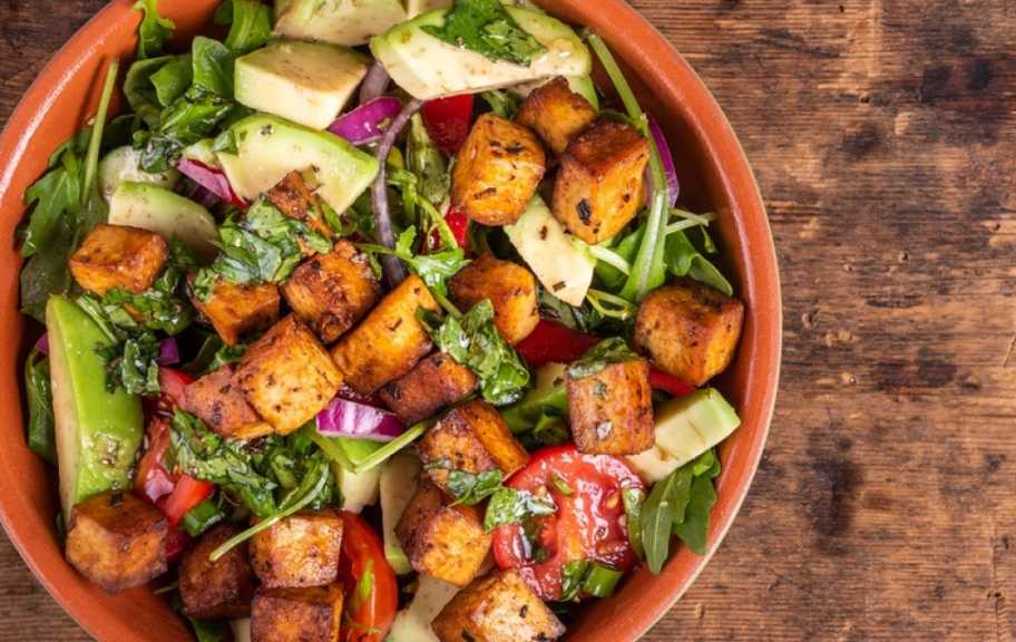 Recette : Tofu frit aux légumes