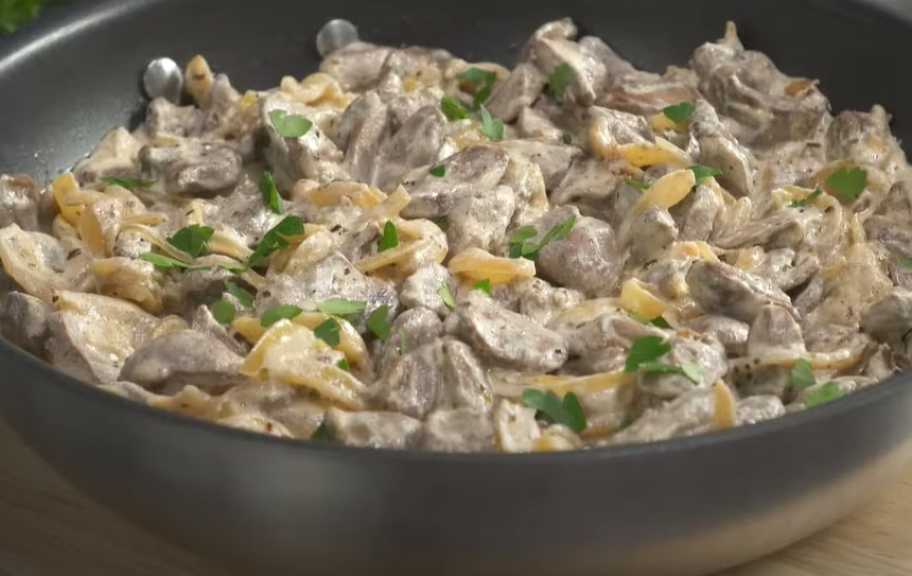 Recette : Cœurs de poulet à la crème fraîche