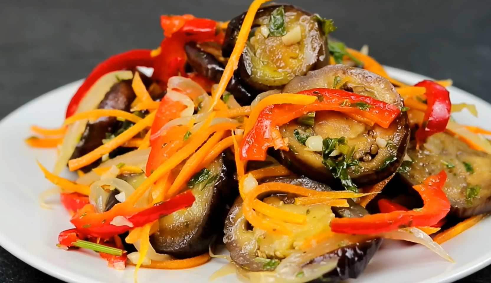 Image du plat : Aubergines aux légumes mijotés