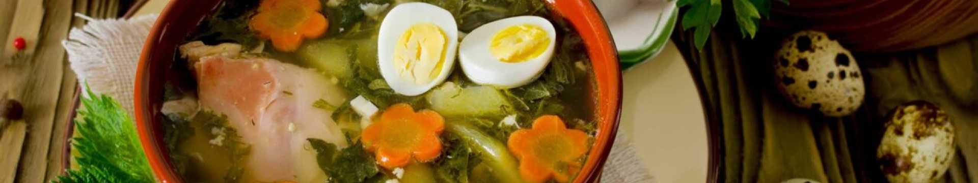 Soupe au poulet et aux orties