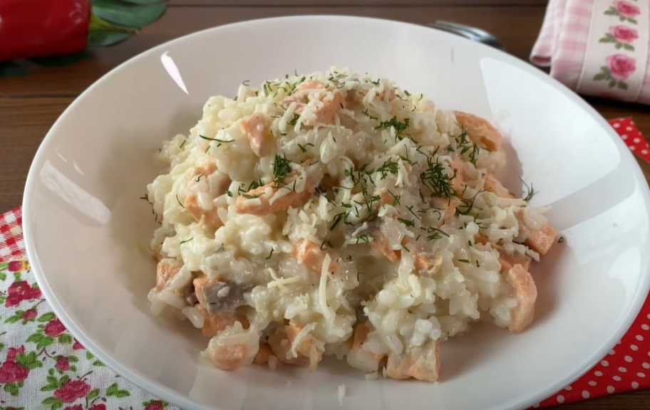 Recette : Risotto au saumon