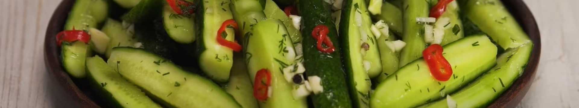 Concombres légèrement salés en sachet